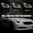 thumbnail image 2 of Spec-D Tuning Black Projector Headlights w/ LED Sequential Turn Signal and Startup Animation Compatible with 2008-2015 Infiniti G37, Q60 2DR Coupe, Left + Right Pair Headlamp Assembly, 2 of 6