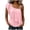 Pink, variant on Posijego Ruffle Tank Tops for Women One Shoulder Elegant Blouses Casual Summer Shirts Sleeveless Stretch Slim Tank Tops