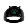 thumbnail image 5 of Animal Ring Cartoon Paw Print Ring for Men and Women Alloy Zodiac Ring Party Jewelry Birthday Gift Fashion Black Rings, 5 of 5