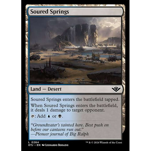 MtG Outlaws of Thunder Junction Common Soured Springs #264