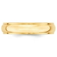 thumbnail image 3 of Primal Gold 14 Karat Yellow Gold 5mm Half Round with Edge Band Size 11.5, 3 of 5