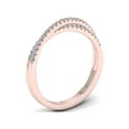 thumbnail image 2 of 1/4 Carat T.W. Diamond Cross Over 10kt Rose Gold Wedding Band, 2 of 5