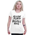thumbnail image 4 of Rough Roads Beautiful Places Inspired Womens Fitted Plus Size Graphic Tee Brisco Brands 3X, 4 of 5
