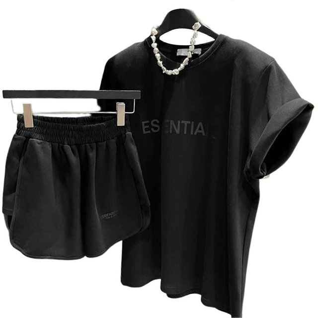 Short-sleeved Shorts Suit Letter Loose Short-sleeved For New Year As