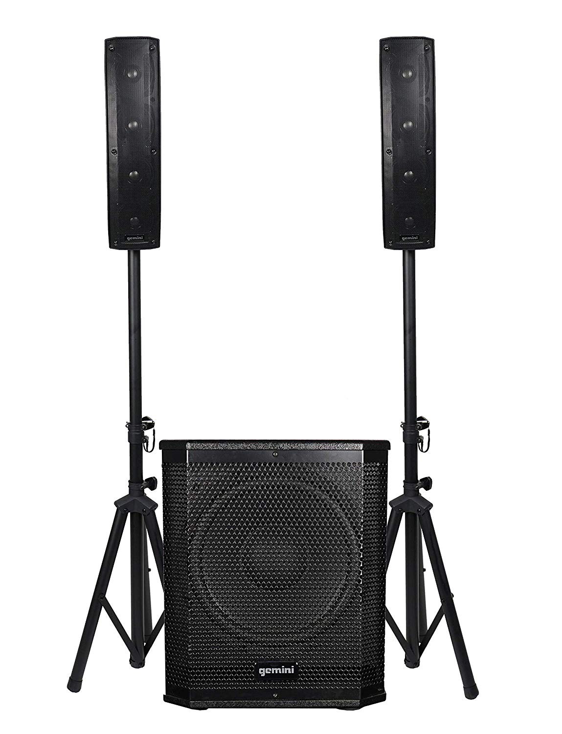 Gemini LRX1204 4X4 Line Array PA Speakers System With 12 Subwoofer