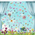 thumbnail image 4 of DPTALR Spring Window's Tight Glass Window 9Sheets Flower Window Been For Glass Window Butterflies Easter Window Flower Window Stickers, 4 of 6