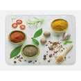 thumbnail image 1 of Colorful Bath Mat, Various Herbs Spices and Dried Foods Culinary Theme Image Top View, Plush Bathroom Decor Mat with Non Slip Backing, 29.5" X 17.5", Off White and Multicolor, by Ambesonne, 1 of 2