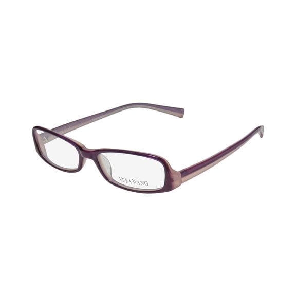 NEW VERA WANG V29 WOMENS/LADIES DESIGNER FULL-RIM PURPLE / PINK POPULAR DESIGN UPSCALE PLASTIC TEMPLES FRAME DEMO LENSES 48-15-130 EYEGLASSES/GLASSES