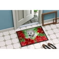 thumbnail image 4 of Westie Poinsettas Door Mat, 4 of 4