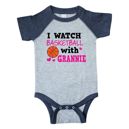 

Inktastic I Watch Basketball with Grannie Gift Baby Girl Bodysuit