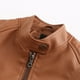 thumbnail image 3 of Chaqueta recortada para mujer Abrigo casual de cuero sintético Ropa de calle vintage Ygjytge Camello T L para Mujer, 3 of 9