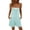 Light Blue, variant on Women's Loose Fit Spaghetti Strap Romper with Side Pockets - Flowy Summer Playsuit for Beach Vacation & Home Lounge Outings