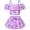A02106-Purple, variant on Marendyee Girls 2 Pieces Isabella Swimsuit Mirabel Bikini Short-Sleeve Swim Dress Tankini Magic Family Adventure Swimwear 5-6 Years
