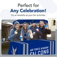thumbnail image 5 of Air Force Falcons 6' College Sports Printed Table Throw - NCAA Licensed - Polyester Draped - School Tablecloth (White, Blue), 5 of 5