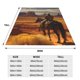thumbnail image 3 of Fotbe Western Desert Cowboy Cloud Manta de Franela Acolchonada con Estampado, Súper Suave y Esponjosa, Extra Grande para Sofá, Cama, Uso Todo el Año-50"x40", 3 of 7
