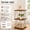 Rustic Brown + Black, variant on Tall Side Table, 29 Inch High Small End Table, Modern Accent Bedside Table for Living Room, Bedroom, Office with Ebony Black Finish
