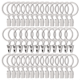 thumbnail image 1 of 40 PCS Curtain Rings with Clips, Drapery Clips with Rings, Drapes Rings 1.26 in Interior Diameter, 1 of 7
