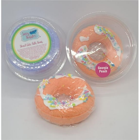 Sassy Bubbles PeachDonut Georgia Peach Bath Bomb Donut