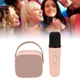 thumbnail image 1 of Portable BT Speaker With Microphone Set,Retro Speaker With Home Karaoke Machine,Portable Handheld Karaoke Mics, For Kids And Adults Home Party Birthday, 1 of 8