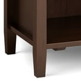 thumbnail image 4 of Warm Shaker Solid Wood 24 inch Wide Transitional Nightstand in Russet Brown, 4 of 14
