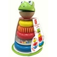 thumbnail image 3 of Hape: Mr. Frog Stacking Rings - 5 Stacker Rings On A Wobbling Base, Colorful Animal Stack & Play Toy, Rattle, Sorting & Assembly, Baby Toddler Ages 1+, 3 of 11