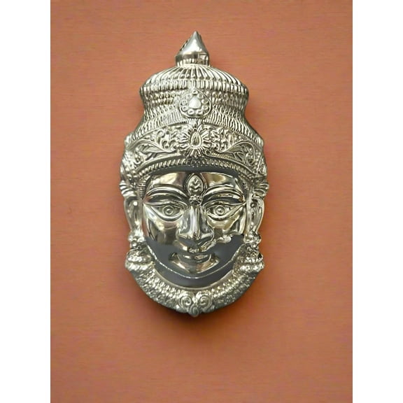 German silver lakshmi face/ mukut for varalakshmi pooja/ housewarming pooja