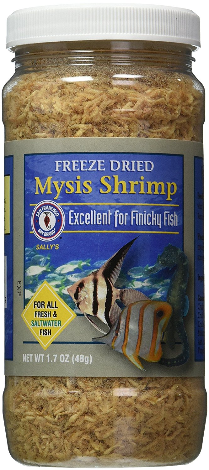 Brand ASF71720 Freeze Dried Mysis Shrimp for Fresh and Saltwater Fish, 48gm, Freeze Dried Mysis