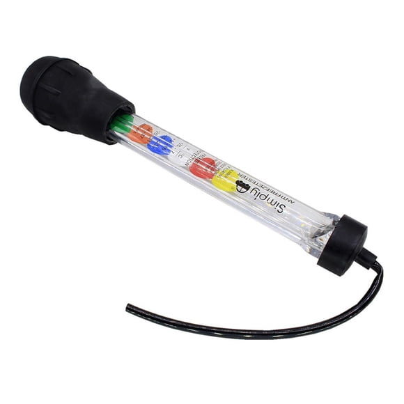 Speravity Probador de refrigerante del motor Probador de refrigerante anticongelante con tubo transparente Herramientas de reparación de automóviles