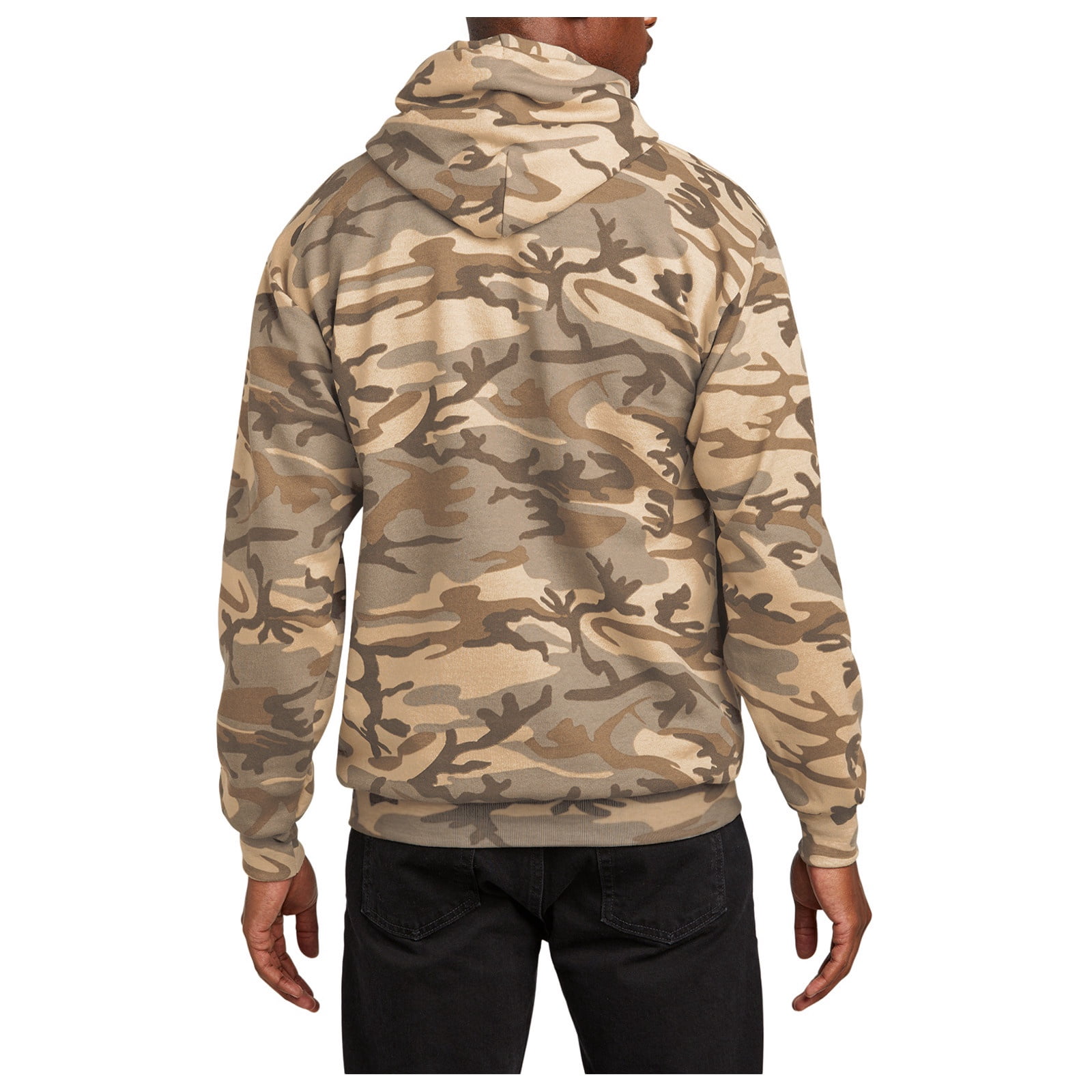 Mafoose Men's Core Fleece Classic Camo Pullover Hooded Sweatshirt Desert Camo S