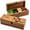 Minimal Floral, variant on INANOSA Handmade Acacia Wood Tea Organizer, 4 Compartment Tea Caddy Box with engraving (Classic Floral, 4 Compartments)