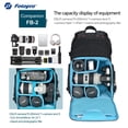 thumbnail image 2 of Fotopro Camera Backpack Bag for DSLR Waterproof Large Tactical Camera Backpapck Case with Ipad Compartment Compatible with Camera Drone FB2, 2 of 6