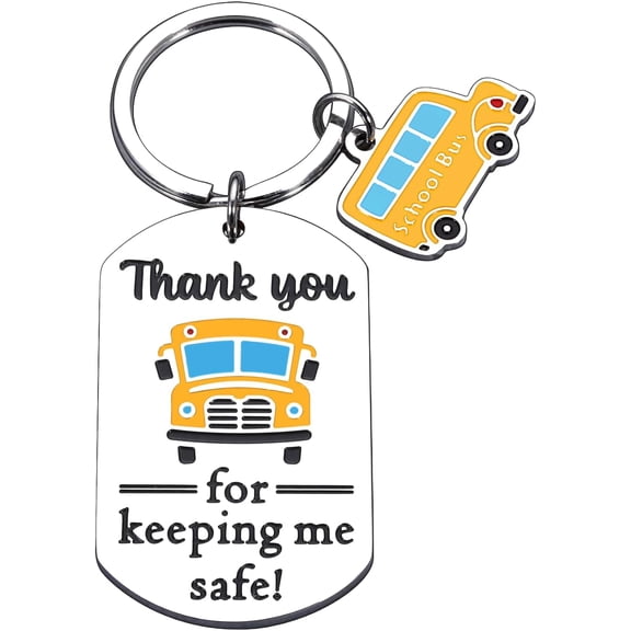 Bus Driver Appreciation Gifts, School Bus Driver Gifts for Men Women, Thank You Gifts for Bus Driver, Bus Driver Keychain, Retirement Leaving Gifts for Bus Driver, Back to School Gifts for Bus Driver