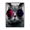 thumbnail image 1 of RYLABLUE Couverture en Polaire Chat Cool 58x80 Pouces, 1 of 1