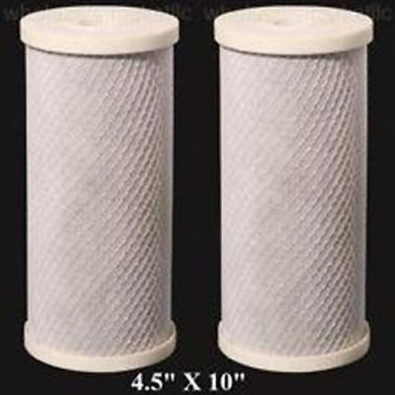 2-PACK Of 5 Micron Big Blue Coconut Shell Carbon Block Water Filter Cartridge 10