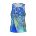 thumbnail image 4 of Gaeub Peacock Men's Athletic Tank Top, Workout Sleeveless Shirts, Running Tank Tops for Gym, Running, Training - X-Large, 4 of 9