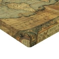 thumbnail image 2 of Ambesonne World Map Fitted Sheet 2 Pcs Set, Vintage Atlas Old Chart, Twin XL, Sand Brown Slate Blue, 2 of 3