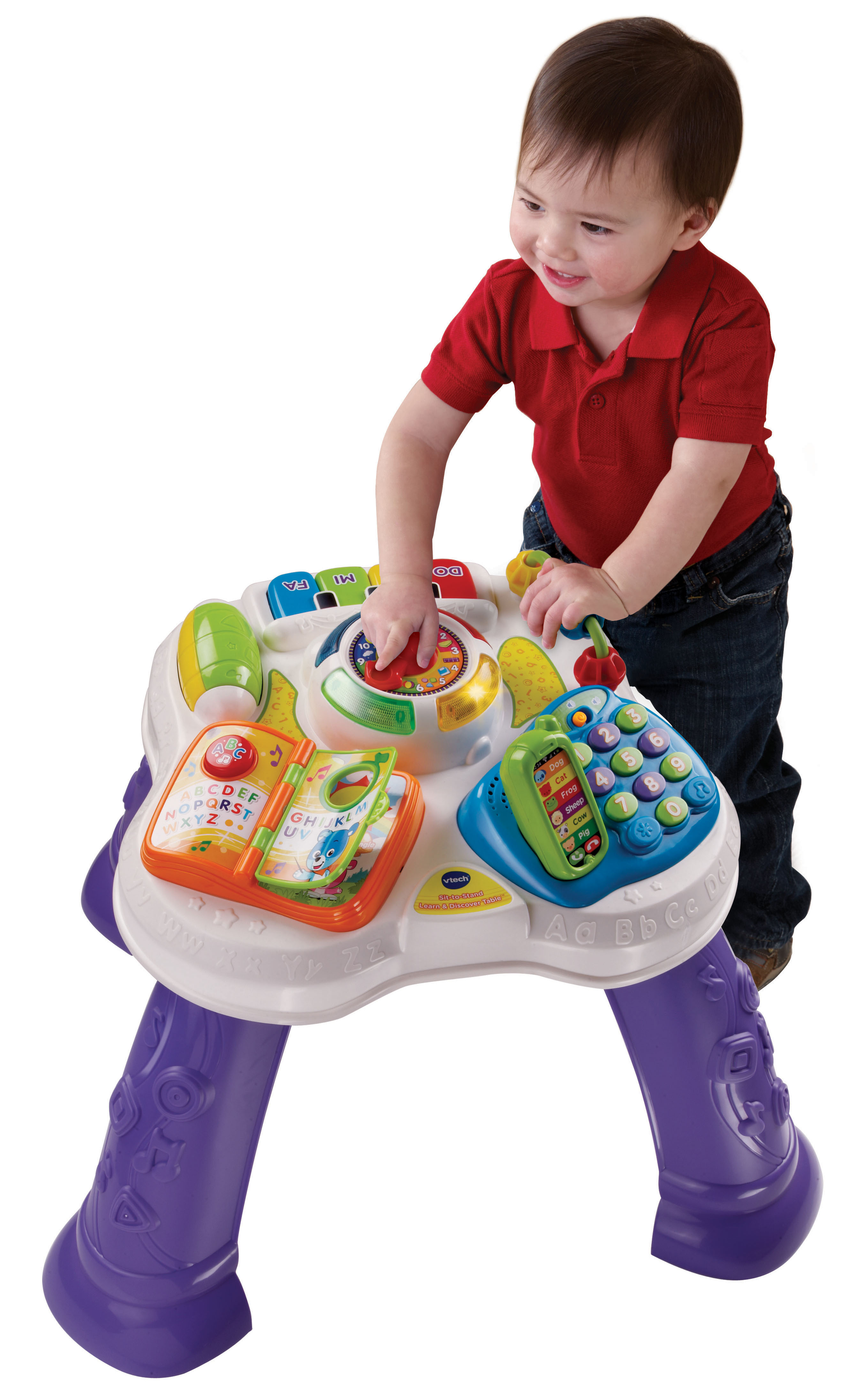 VTech Sit-to-Stand Learn and Discover Table, Activity Toy for Baby - image 2 of 9