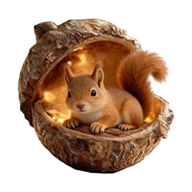 Ornamentos Animales para Árbol de Navidad 10cm Bosque Animales Decoración Árbol de Navidad Colgante Regalo de Vacaciones
