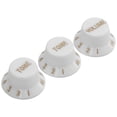 thumbnail image 2 of Guitar Control Knob, White Colour Guitar Control Fit Plastic Material Guitar Tone Knob Guitar Knob Set  For Music Lovers For Friends, 2 of 8