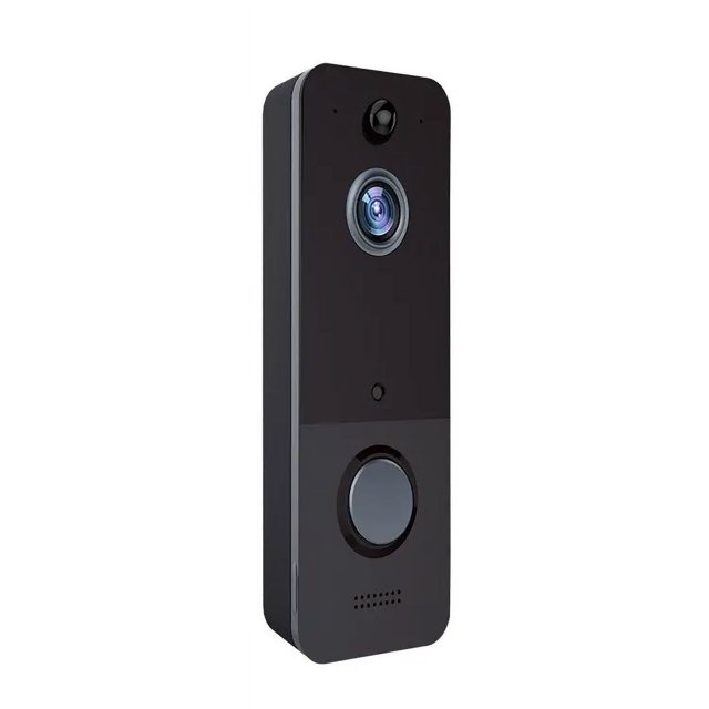 Timbre con cámara con vídeo Timbre inalámbrico 720P, detección de movimiento PIR, audio bidireccional, visión nocturna, almacenamiento en la nube, gran angular de 166°, resistente a la intem