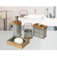 thumbnail image 2 of nu steel Confetti Galvanize Bath Accessory Set for Vanity Countertops, 4 piece Luxury ensemble includes soap dish, toothbrush holder, tumbler, soap and lotion pump, 2 of 2