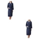 thumbnail image 4 of Albornoz de baño de absorción de agua Inteprter para mujer azul marino M 2piezas, 4 of 5