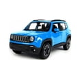 thumbnail image 2 of Diecast Car w/Trailer - 2017 Jeep Renegade SUV, Blue - Maisto 31282BU - 1/24 scale Diecast Model Toy Car, 2 of 3