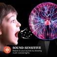 thumbnail image 6 of LINKPAL Plasma Ball: 8 Inch Plasma Globe Touch & Sound Sensitive Ball Lamp Electric Lightning Novelty Light for Parties, Home, Prop, Room Decoration, Christmas Gifts, 6 of 7
