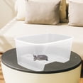 thumbnail image 4 of PAMINGONO Transparent Turtle Tank with Basking Platform Spacious Reptile Habitat for Amphibious Creatures, 4 of 8