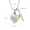 thumbnail image 2 of November Birthstone Heart with Feather Cremation Jewelry for Ashes Urn Necklace Lockets for Human Ashes Pet Ashes Holder, 2 of 5