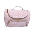 thumbnail image 4 of HILABEE Cosmetic Bag Pouch with Handle Toiletry Bag Large Capacity Travel Makeup Bag Pink, 4 of 9
