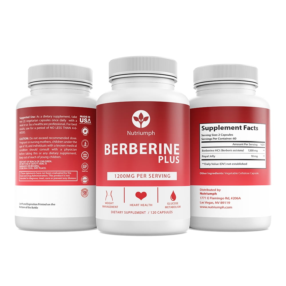 Nutriumph Berberine Plus 1200mg Supports Weight, Heart Health