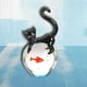 thumbnail image 5 of Adorno de estatuilla de gato y pez de cristal Artesanía de estatuas de animales Sunnimix Estatua de cristal de animales, 5 of 8