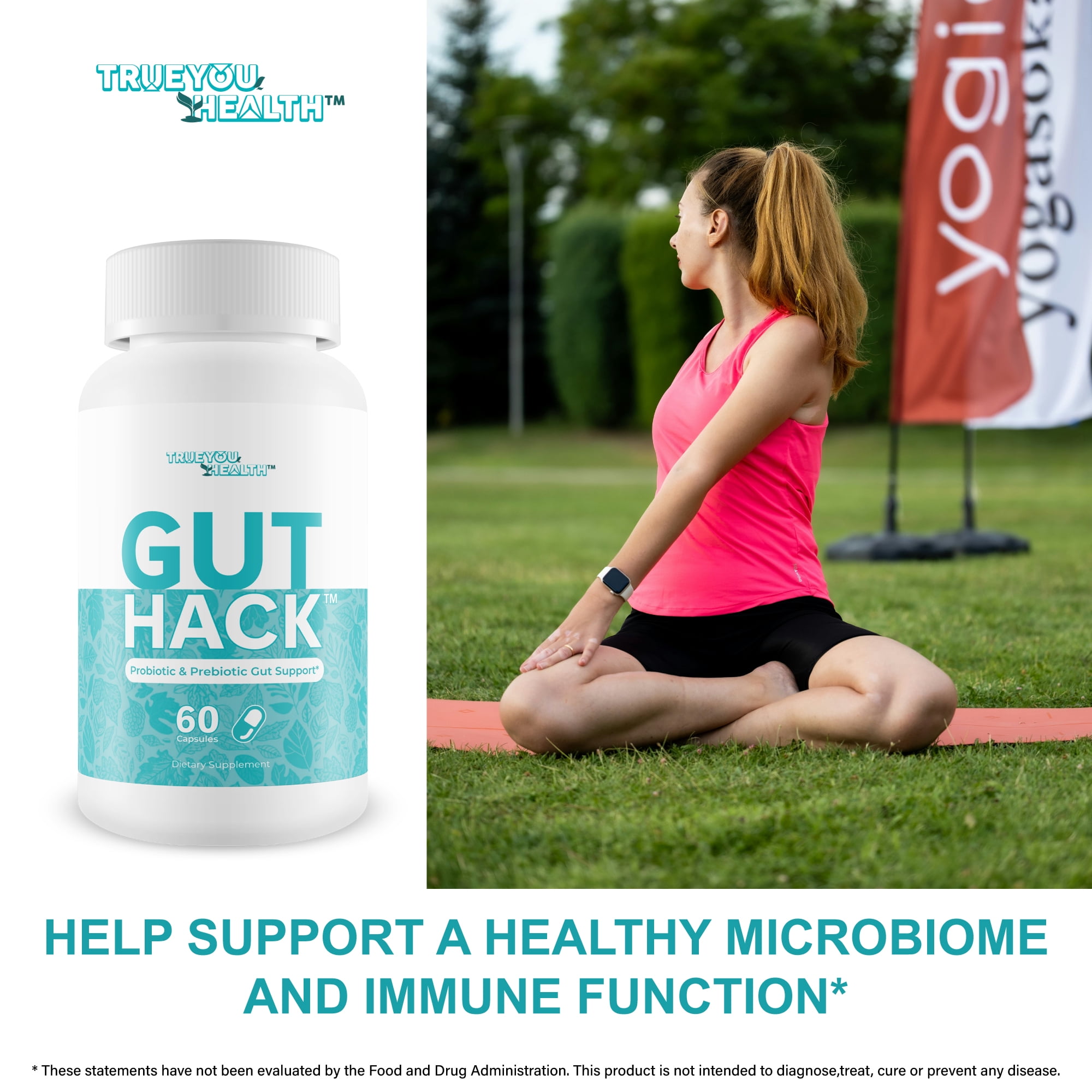 Gut Hack - Our Best Probiotics for Gut Health - Women & Men Probiotics and Prebiotics - Gut Restore Probiotic - Proprietary 11 Strain Probiotic Formula with Vitamin D & Zinc for Deep Immune Support